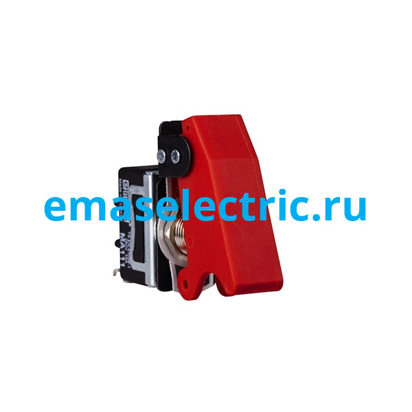 MA111K MA111 Тумблер (1НО), винтовое подключение, маркировка ON-OFF, металл (250В AC, 16А) с защитной крышкой
