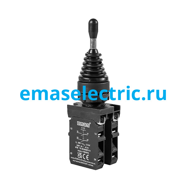CP707DJ40 Кнопка джойстик 4х позиционный (1НО+1НЗ+1НО+1НЗ), с фиксацией, серия CP (250В AC, 4А), IP65