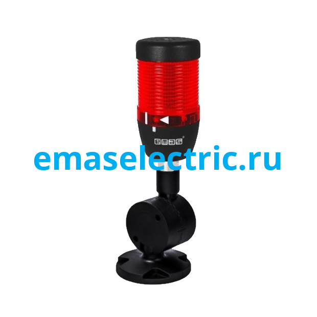 IK51L024XD03 Cветовая колонна Ø50мм. красная, LED (024V AC/DC) крепление на стену с регулируемым углом