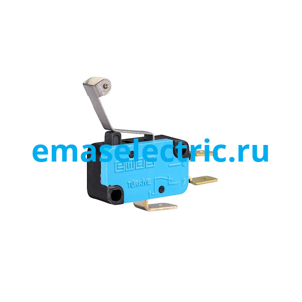 MK1MIP3 Микровыключатель, привод пластиковый роликовый рычаг (1ПК), металлический корпус (250В AC, 10А), IP20