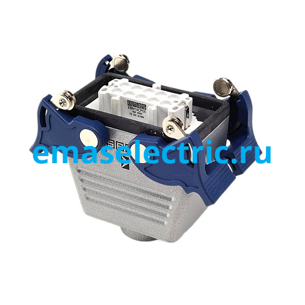 EBM10PU34 Кожух с гнездом металлический, 10 полюсов, 16A, верхний ввод (PG 16), IP65