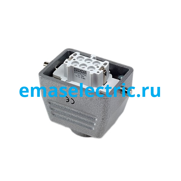 EBM06PU30 Кожух с гнездом металлический, 6 полюсов, 16A, верхний ввод (PG 16), IP65
