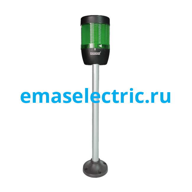 IK71L024XM05Y Сигнальная колонна 70мм, одноцветная (зеленый цвет), светодиод LED, алюм. патрубок 500мм. с основанием, 24В AC/DC, IP40 IK71L024XM05Y Сигнальная колонна 70мм, одноцветная (зеленый цвет), светодиод LED, алюм. патрубок 500мм. с основанием, 24В AC/DC, IP40
