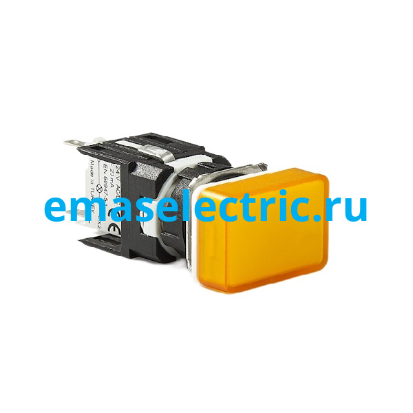 D080DXS Сигнальная арматура с блоком подсветки D8 (желтый светодиод, 24В AC/DC), желтый цвет, серия D, IP50