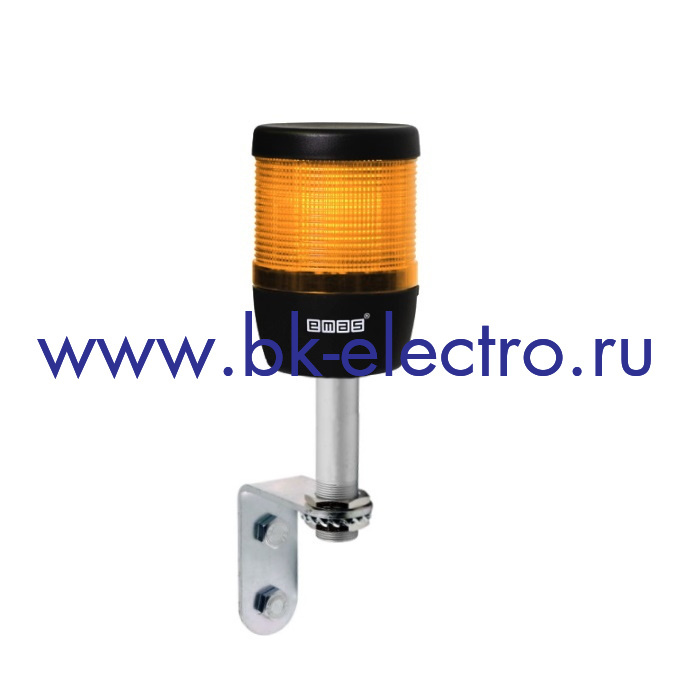 IK71F220XD01-S Световая колонна Ø70мм. желтая, стробоскоп  LED FLES (220V AC) крепление на стену