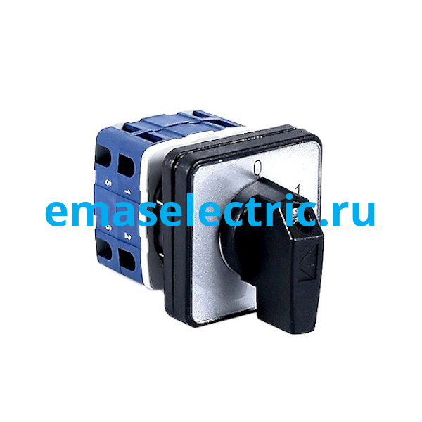 PSA040AK331S Переключатель двухпозиционный 40А (0-1) 60˚, 3 полюса, рамка 64х64мм, 400В AC, IP54 PSA040AK331S Переключатель двухпозиционный 40А (0-1) 60˚, 3 полюса, рамка 64х64мм, 400В AC, IP54