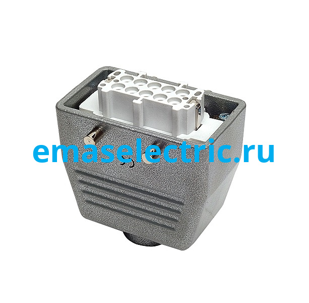 EBM10PU30 Кожух с гнездом металлический, 10 полюсов, 16A, верхний ввод (PG 16), IP65