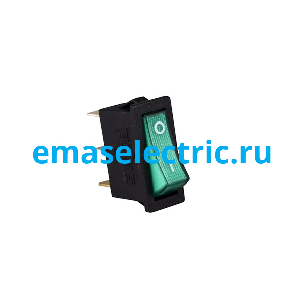 A21B1Y11 Выключатель клавишный 30*11мм с подсветкой (1НО), чёрный корпус, зеленый цвет клавиши, маркировка 0-1, подкл. клемма (250В AC, 16А), IP50 A21B1Y11 Выключатель клавишный 30*11мм с подсветкой (1НО), чёрный корпус, зеленый цвет клавиши, маркировка 0-1, подкл. клемма (250В AC, 16А), IP50