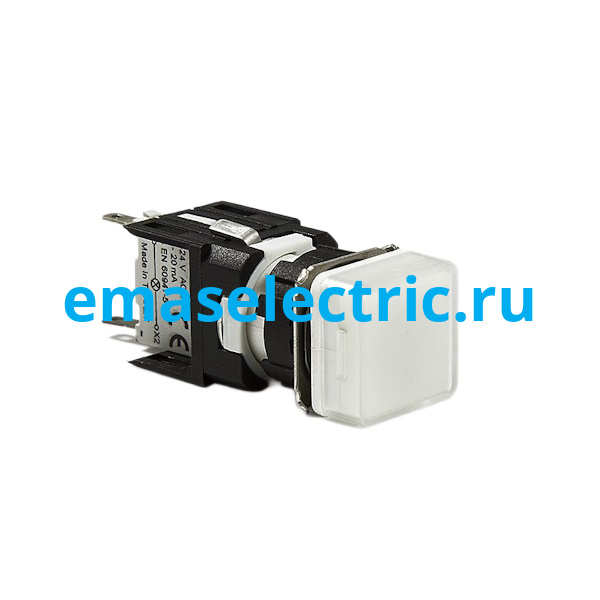 D050KXB Сигнальная арматура с блоком подсветки D5 (белый светодиод, 24В AC/DC), белый цвет, серия D, IP50