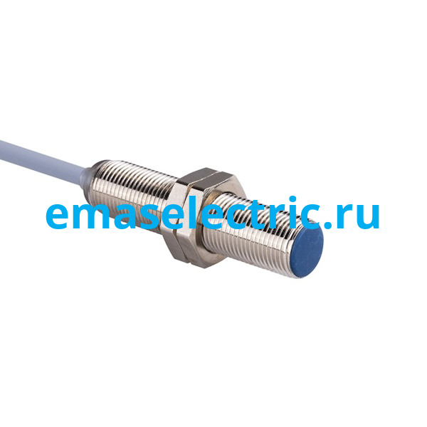 SIM12FM1NC2 Индуктивный датчик (NPN-NO), кабель 2м*3 (расс. сраб. 2мм, 800 Гц), скрытый монтаж, 10-30В DC, IP67