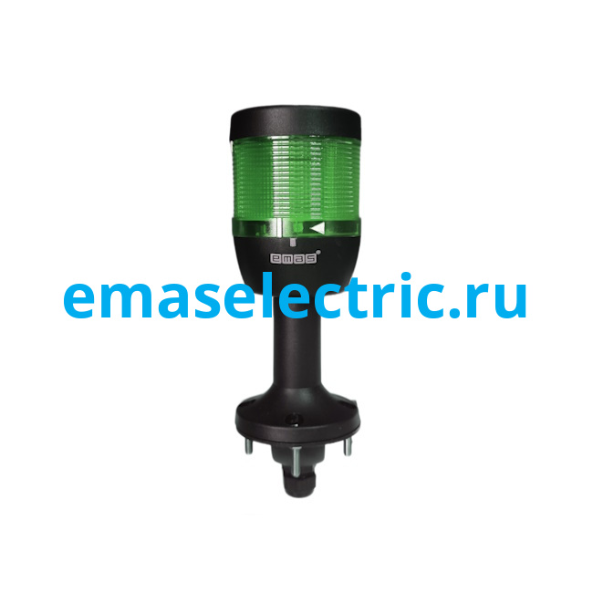 IK71L024XD51Y Сигнальная колонна 70мм, одноцветная (зеленый цвет), светодиод LED, настенное крепление, нижний кабельный ввод, пласт. патрубок 100мм с основанием, 24В AC/DC, IP40 IK71L024XD51Y Сигнальная колонна 70мм, одноцветная (зеленый цвет), светодиод LED, настенное крепление, нижний кабельный ввод, пласт. патрубок 100мм с основанием, 24В AC/DC, IP40