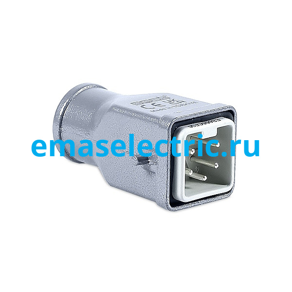 EBM05FU30 Кожух со штепселем металлический, 5 полюсов, 10A, верхний ввод (PG11) IP65