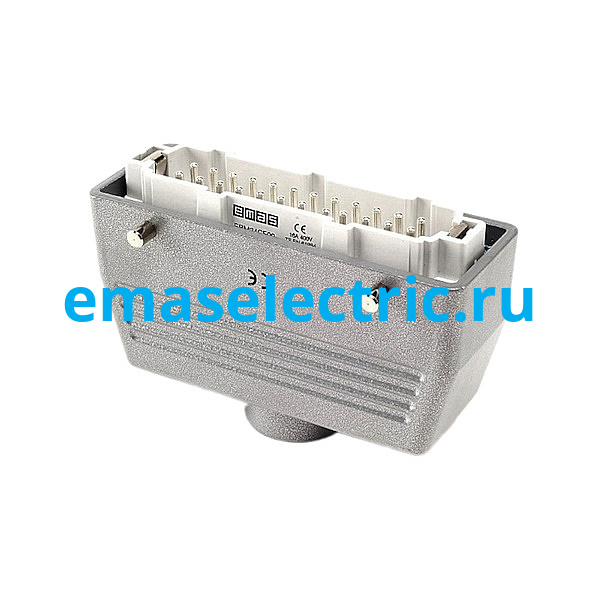 EBM24FU30 Кожух со штепселем металлический, 24 полюса, 16A, верхний ввод (PG 21), IP65