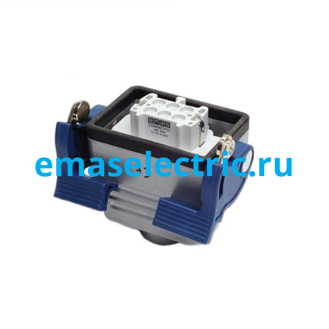 EBM06PU32 Кожух с гнездом металлический, 6 полюсов, 16A, верхний ввод (PG 16), IP65