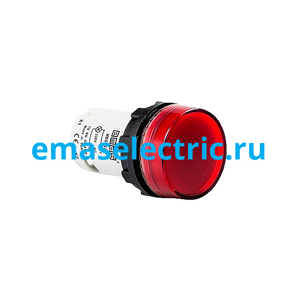 MBSD220K Сигнальная арматура моноблочная, плоская линза, красный цвет, серия MB, 220В AC, IP54