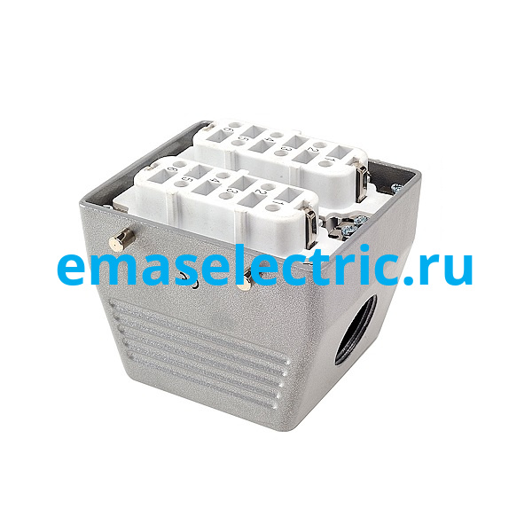EBM612PU10 Кожух с гнездом металлический, 12 полюсов, 35A, боковой ввод (PG 21), IP65 в Москве 