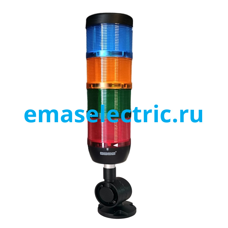 IK74L024XD22 Сигнальная колонна 70мм, одноцветная (красный, зеленый, желтый, синий цвет), LED, алюм. патрубок 20мм, с настенным регулированным креплением, 24В AC/DC, IP40 IK74L024XD22 Сигнальная колонна 70мм, одноцветная (красный, зеленый, желтый, синий цвет), LED, алюм. патрубок 20мм, с настенным регулированным креплением, 24В AC/DC, IP40