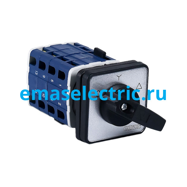 PSA020MS335S Переключатель "Звезда-треугольник" 20А, 3 полюса, рамка 48х48мм, 400В AC, IP54
