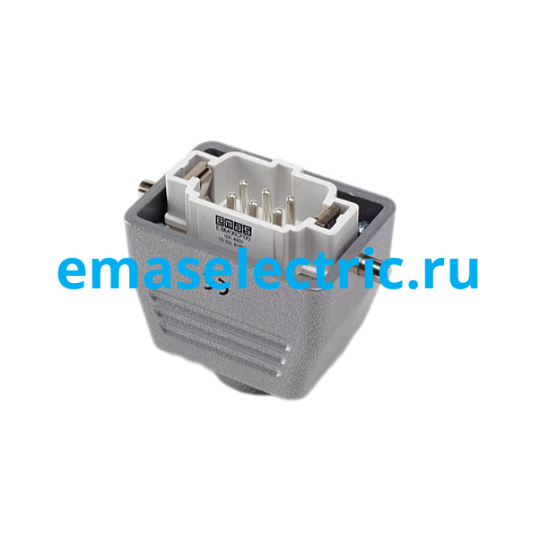 EBM06FU30 Кожух со штепселем металлический, 6 полюсов, 16A, верхний ввод (PG 16), IP65