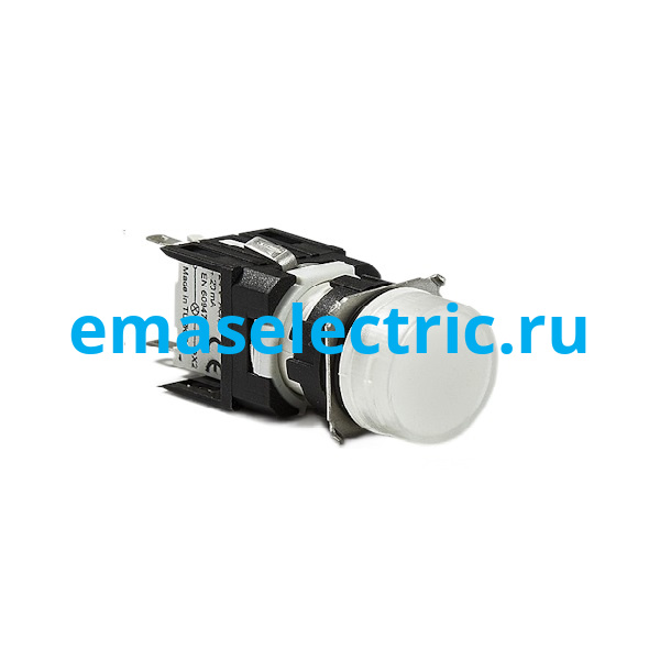 D050YXB Сигнальная арматура с блоком подсветки D5 (белый светодиод, 24В AC/DC), белый цвет, серия D, IP50