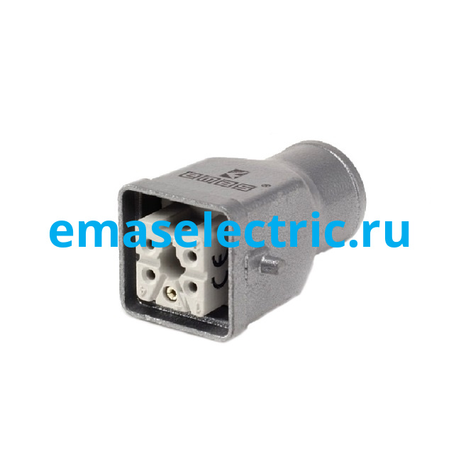 EBM05PU30 Кожух с гнездом металлический, 5 полюсов, 10A, верхний ввод (PG 11), IP65
